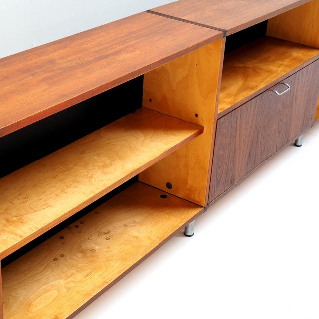 Mid-Century Modern Dutch Made to Measure Sideboard in Teak, 1950s For Sale - Image 10 of 12