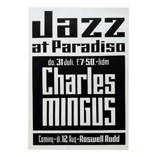 Jazz at Paradiso July 1975 from Charles Mingus, Netherlands, 1970s For Sale