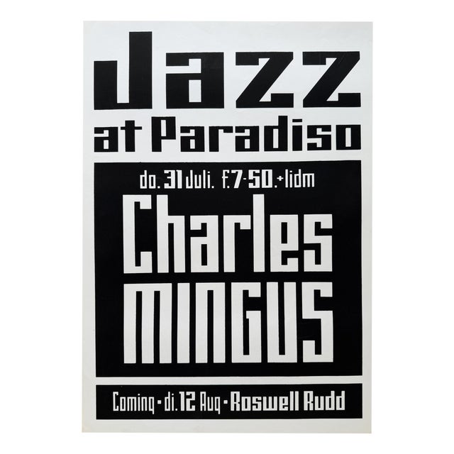 Jazz at Paradiso July 1975 from Charles Mingus, Netherlands, 1970s For Sale