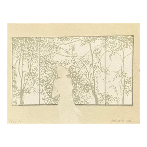 1990 Pierre Garcia-Fons Nu Au Paravent Lithograph