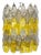 Yellow and Clear Poliedri Chandelier by Carlo Scarpa for Venini, 1980s For Sale