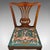 Brown 1800's Antique Embroidered Side Chair For Sale - Image 8 of 10