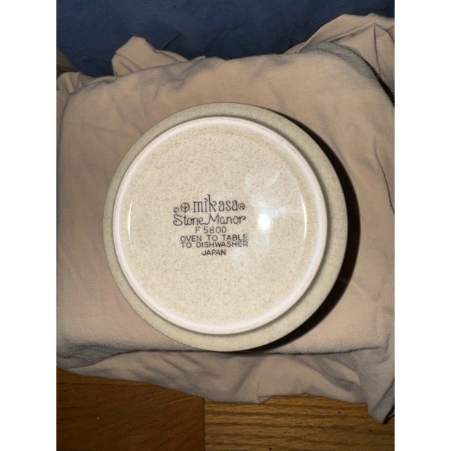 Beige 1970s Mid-Century Modern1 Mikasa Stone Manor Cup & Floribunda Saucer Set - 24 pcs For Sale - Image 8 of 12