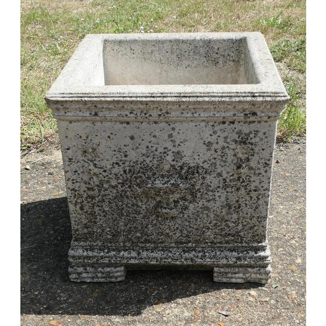 Sculpture Materials Large Square Garden Planter, 1960 For Sale - Image 7 of 8