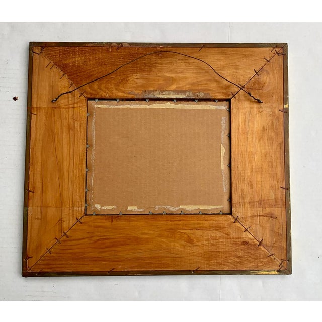 Sarreid Style Brass Clad Rivet Mirror For Sale In Richmond - Image 6 of 7