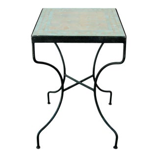 Moroccan Mosaic Tile Bistro Table For Sale