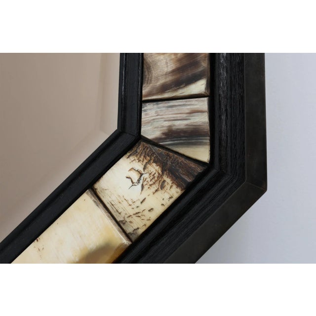 Octagonal Mirror with Horn from Anthony Redmile, United Kingdom, 1980s For Sale - Image 10 of 13