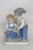 Ceramic Lego Japan Porcelain Figurine Girl and Boy Reading Open Book Glossy Finish 5087b For Sale - Image 7 of 16