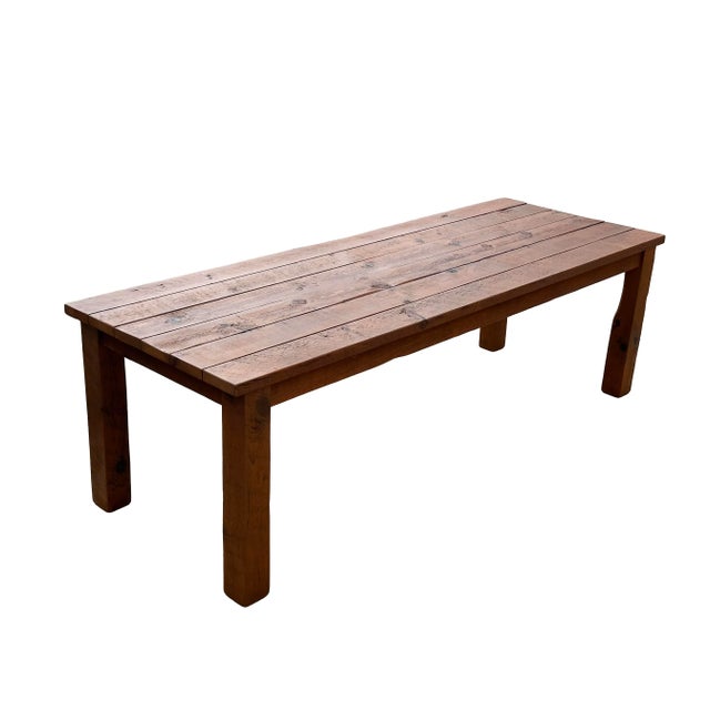 2010s Reclaimed Wood Farm Table - Sundance Living For Sale - Image 5 of 9