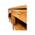 Wood Vintage Mid Century Modern Walnut Nightstands With Sculpted Stretcher Base and Faux Turquoise Handle Inlay- Pair. For Sale - Image 7 of 9
