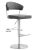 Cosmo Grey Steel Bar Stool For Sale - Image 10 of 12