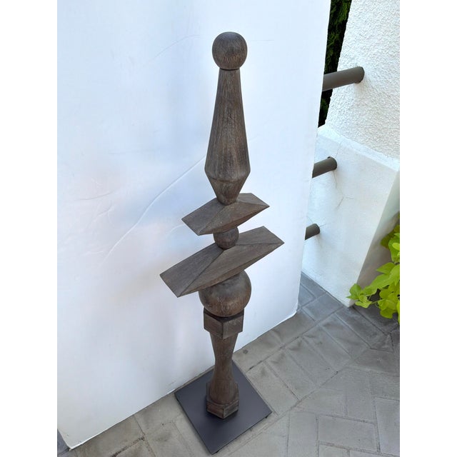 Rustic Revelation Lineage Totem Sculpture For Sale - Image 3 of 6