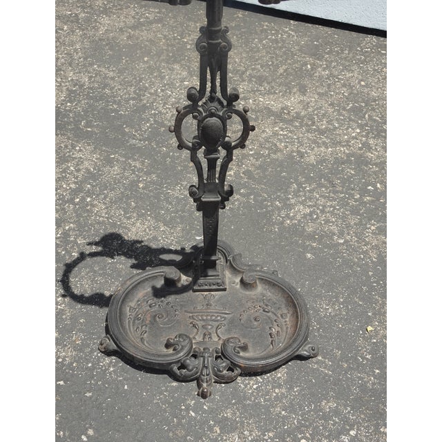 Vintage French Country Black Wrought Iron Set of Two Fireplace Tools For Sale - Image 10 of 15