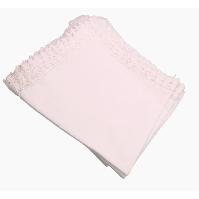 Vintage Gorgeous Hand Lace Trimmed Fancy Dinner Napkins- Set of 3 For Sale - Image 13 of 15
