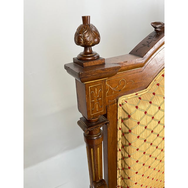 Late 19th Century 19th-Century Italian Renaissance Revival Carved & Gilt 3-Piece Parlor Suite – Settee & Armchairs For Sale - Image 5 of 18