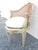 Antique French Louis XV Style Painted Corner Chair For Sale - Image 4 of 18