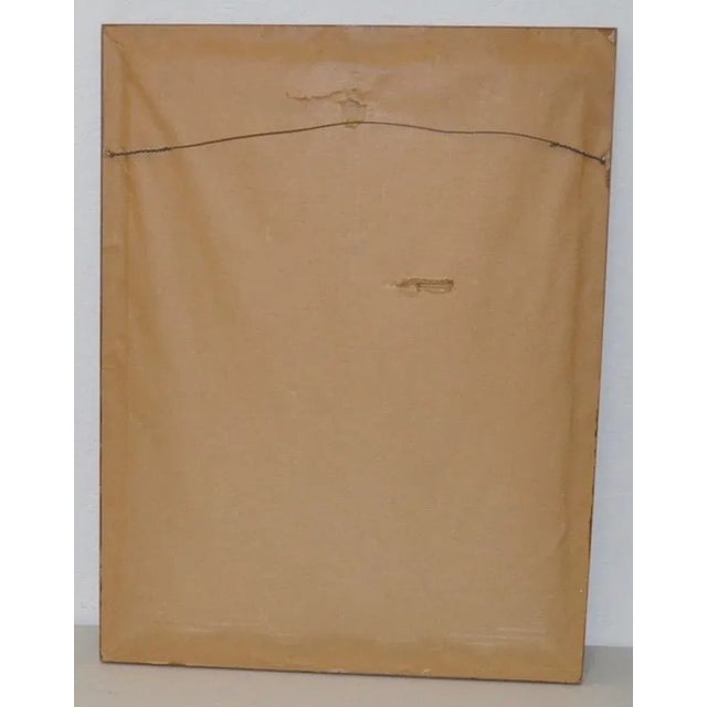 Pink Leon Dolice Original Floral Still Life c.1950s For Sale - Image 8 of 9