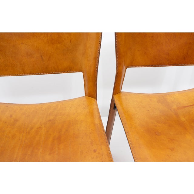 S44 Dining Chairs by Giancarlo Vegni & Gianfranco Gualtierotti for Fasem, Italy, 1980s, Set of 6 For Sale - Image 12 of 15