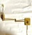 Metal George W. Hansen 1948 Designed Wall Swing Lamps for Hinson - Pair For Sale - Image 7 of 7