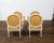 French Set of Four French Louis XVI Style 1900s Oval Back Painted and Carved Armchairs For Sale - Image 3 of 12