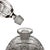1970s hand-carved Bohemian crystal banjo decanter with starburst cut glass and original stopper. Banjo bottle silhouette...