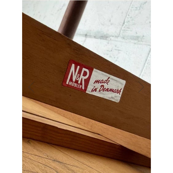 1960s Danish Rosewood Dining Table With Expandable Pull Out Draw Leaves Denmark N&r Møbler 1960s For Sale - Image 5 of 14