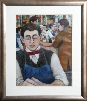 David Azuz Garcon in Cafe circa 1979