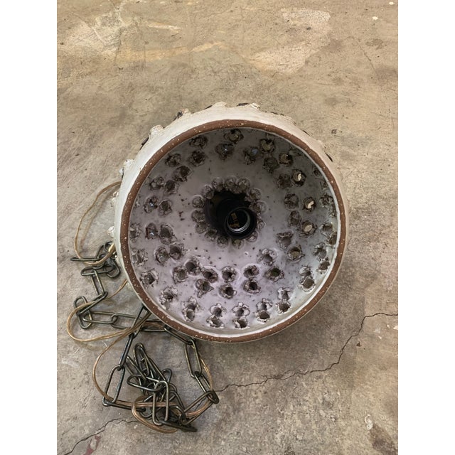 Mid-Century Danish Ceramic Pendant Lamp For Sale - Image 9 of 12