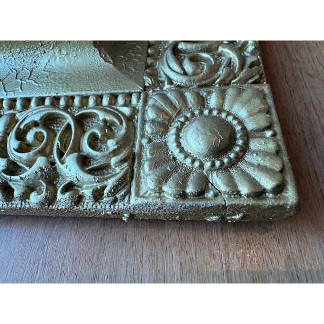 Green 2025 Painting of Green Woods, Clearing, and Meadow on a Warm Day in Vintage Gold Frame For Sale - Image 8 of 12