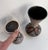 Set of Two Vintage Pottery Vases c. 1960s, marked 'FOREIGN' by Scheurich, Germany large 4" x 8.5" small 3.5" x 7" great...