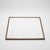 2020s Large Square Tray in White Shagreen With Bronze Patina Brass by Kifu Paris For Sale - Image 5 of 6