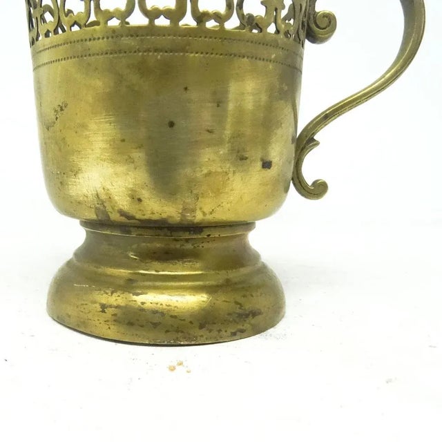 Metal Austro-Hungarian Art Nouveau Tea Basket, 1890s For Sale - Image 7 of 9