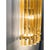 Contemporary Amber Triedro Murano Glass Wall Sconce in Venini by Simoeng, Set of 2 For Sale - Image 3 of 6