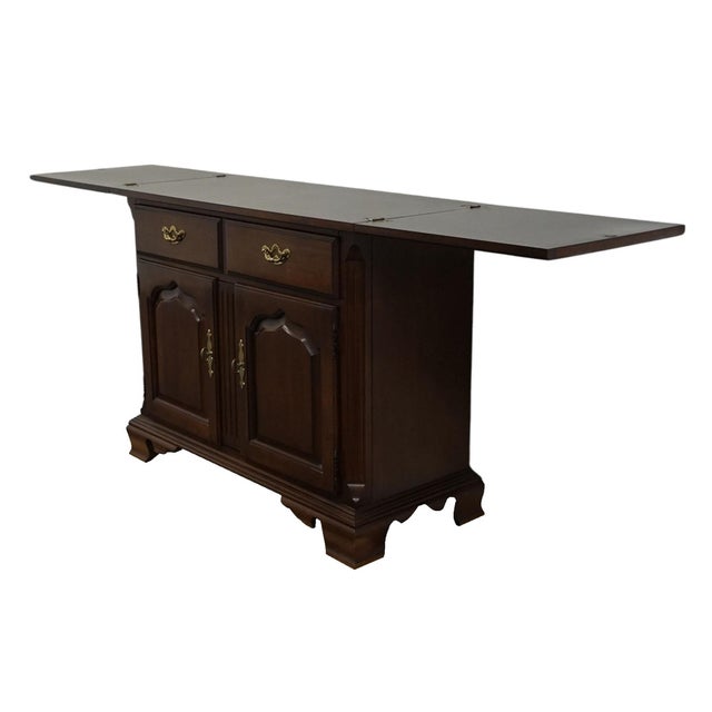 Thomasville Furniture Collector's Cherry Collection Traditional Style 80" Flip Top Server Buffet 10121-510 For Sale - Image 10 of 14