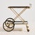 French Brass-Framed Trolley from Maison Jansen, 1960s For Sale - Image 12 of 12