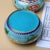 Pair of Vintage Cloisonné Enamel Round Boxes – Peony & Butterfly Motif, Light Blue Ground For Sale In Los Angeles - Image 6 of 7