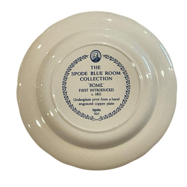 1990s Spode Blue and White Archive Collection Plates Set of 5 For Sale - Image 9 of 12