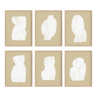 Abstract Figure Giclee Prints - Set of 6, Framed For Sale