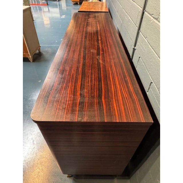 Mid-Century Modern Mid Century French Art Deco Style Macassar Buffet For Sale - Image 3 of 5