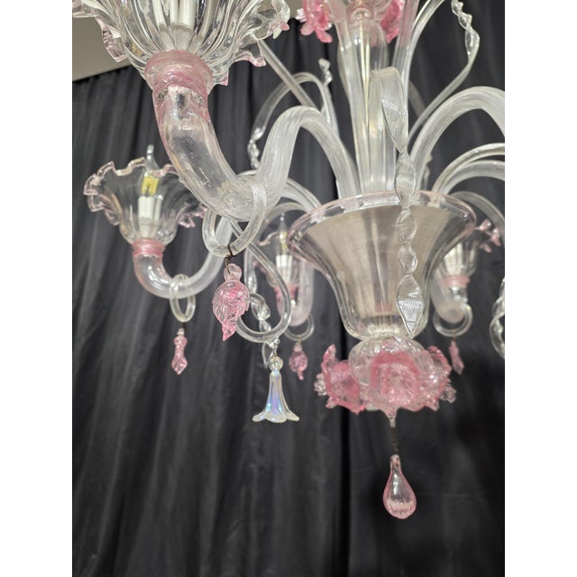 Vintage Murano Chandelier, 1980s For Sale - Image 13 of 17