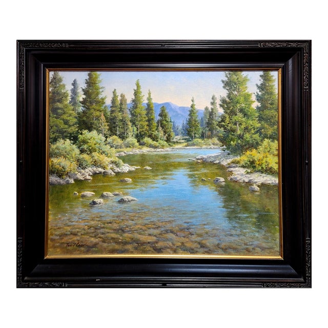 David Chapple - Impressive Yosemite Landscape -California Impressionist Oil Painting For Sale