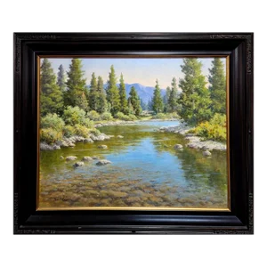 David Chapple - Impressive Yosemite Landscape -California Impressionist Oil Painting