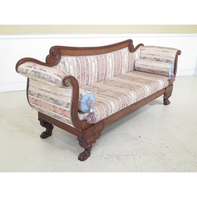 Early 21st Century Antique Federal Style Duncan Phyfe Mahogany Sofa