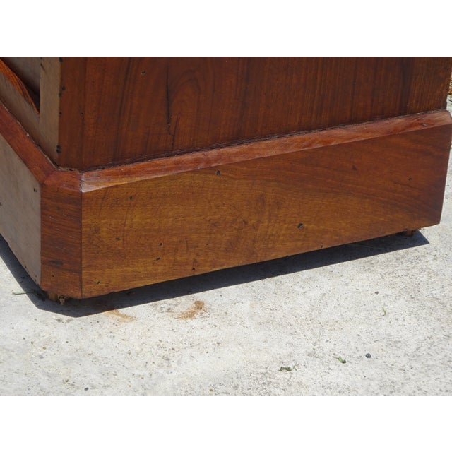 Louis Philippe Bedside Table in Walnut and Burr Walnut For Sale - Image 17 of 18