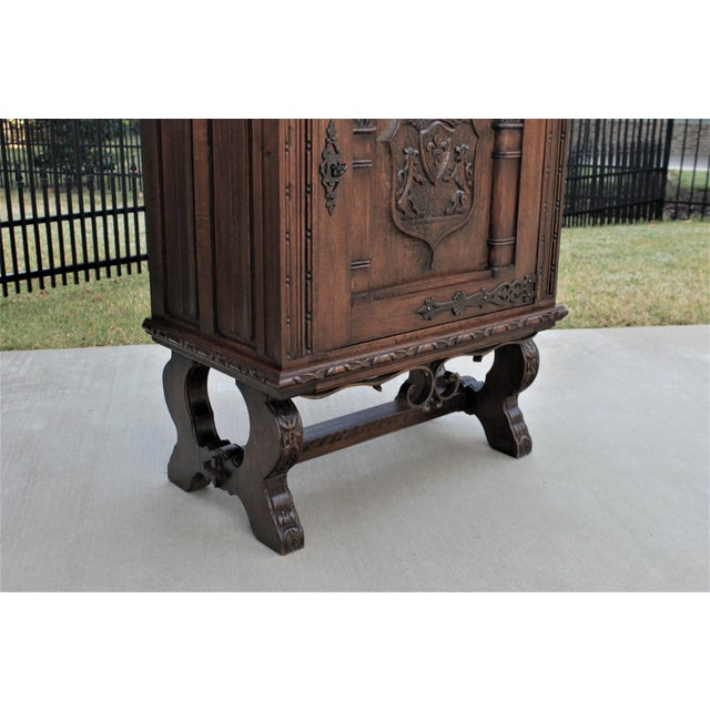 1930’s Antique French Oak Wine Bar Chairish