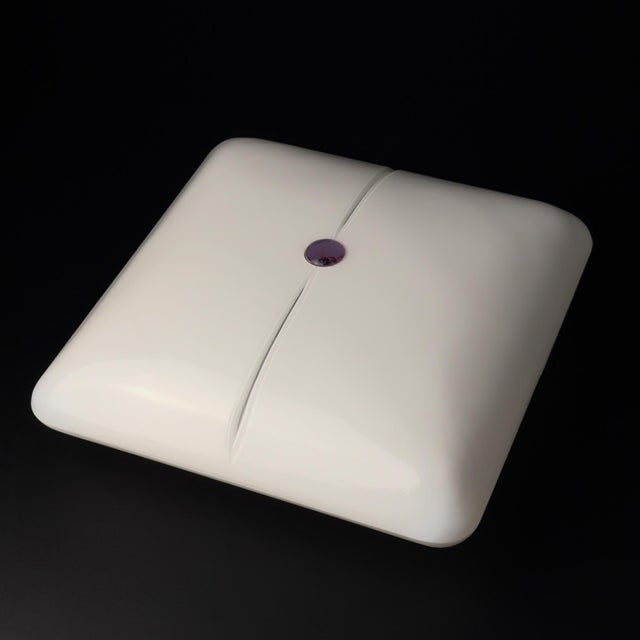 Mid-Century Modern Ceiling Lamp in Stained Glass from De Majo, 1970s For Sale - Image 17 of 17