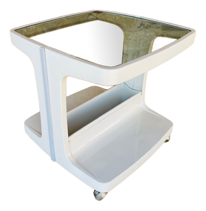 Vintage Side Table on Wheels with Storage by Flair, 1970s