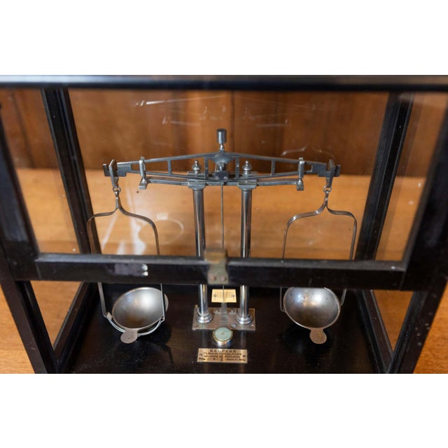 20th Century French Glass Case Scale For Sale - Image 12 of 13