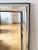 Hollywood Regency Large Vintage Deknudt Beveled Panel Mirror – Silver and Black, Belgium, 1980s For Sale - Image 3 of 9