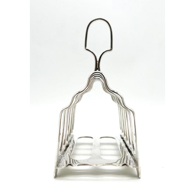 Vintage English Silver-Plated Toast Rack – Traditional / English Country For Sale In Houston - Image 6 of 11